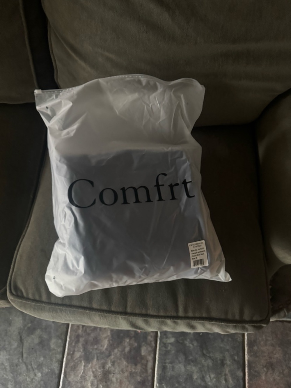 Comfort Track Joggers - steel blue M weighted sweats